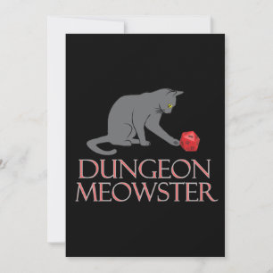 Dungeon Meowster Engraçado Gato RPG com Dice