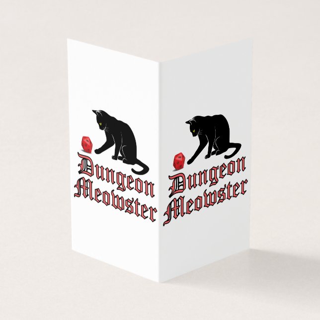 Dungeon Meowster Engraçado Gato RPG com Dice (Exterior)