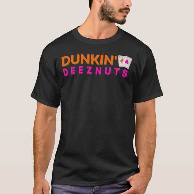 Dunkin Deez-Loucos Camisa Pocker Camisa Clássica T (Frente)
