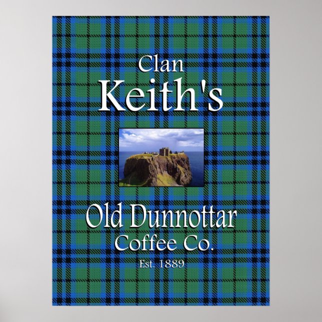 Dunnottar Coffee Co. Poster de Clan Keith (Frente)