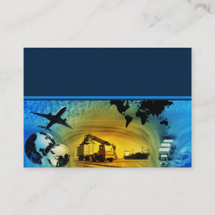 Duo do cartão de visita do modelo da logística d