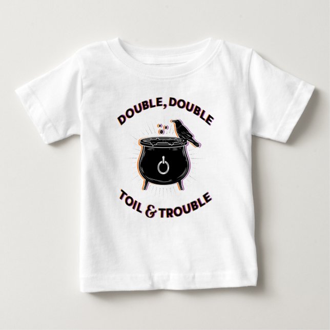 Dupla Tela e Problemas Bebê - Camiseta Superior (Frente)