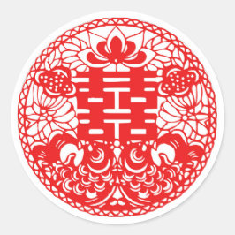 Duplo adesivo de felicidade