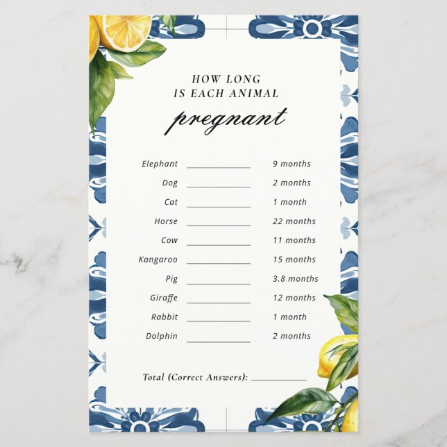 Durante Quanto Tempo Cada Animal Grávida Positano  (Frente)