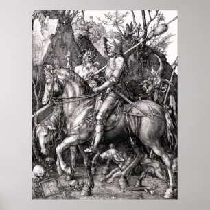 Durer Knight Death e Devil Poster