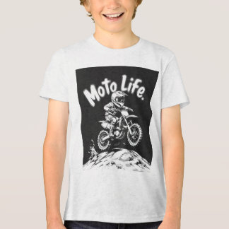 Duro, Ao Vivo Livre: Camisa-T Moto Life Motocross