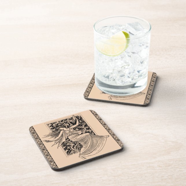 Duro Dançante Vintage Porta copos de plástico (Lado Direito)