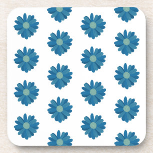 Duro de flores azuis porta copos de plástico