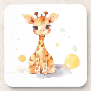 Duro de girafa de bebê bonito Porta copos de plást