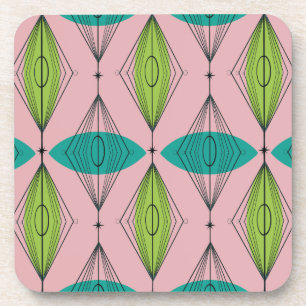 Duro de Ogee e Starburst Rosa Atômico Porta copos