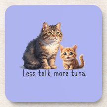 Duro de plástico porta copos de Tema de Gato Azul 