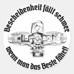 Duro de ser humilde adesivo