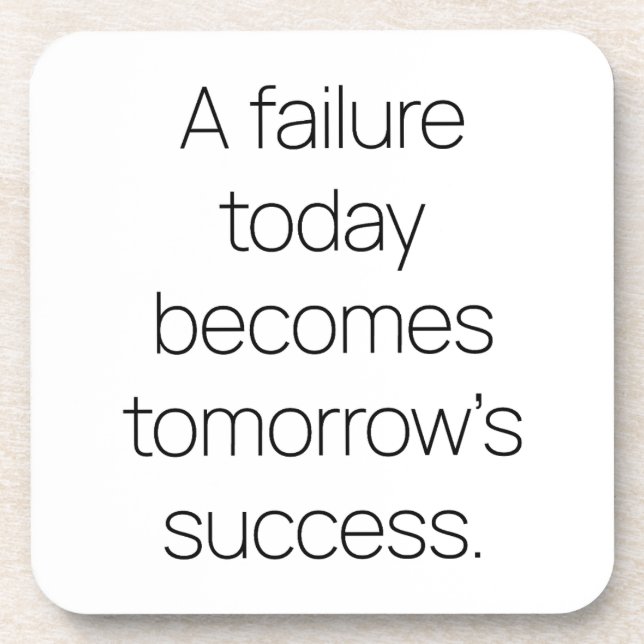 Duro de sucesso de amanhã Porta copos plástica (Frente)