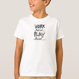 Duro de trabalho, Camiseta de Duro de reprodução