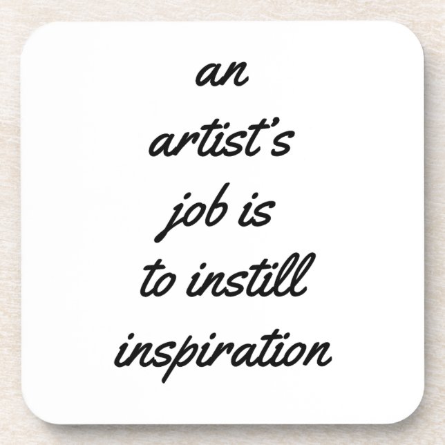 Duro de trabalho de artista Porta copos plástica (Frente)