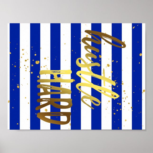 Duro do Efeito de Folha Ouro do Hustle Poster (Frente)