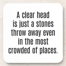 Duro transparente Porta copos plástica