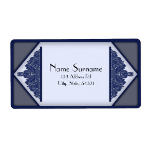 Dusky Blue Vintage, etiquetas de remessa
