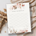 Dusky Fall Floral Advice para Chá de fraldas de Mã<br><div class="desc">Dusky Fall Marsala Blush Floral Watercolor Collection.- É um roteiro elegante aquarela Ilustração do pastel sutil dusky floral com folhas secas perfeitas para sua queda, casamento e festas. É muito fácil personalizar, com seus detalhes pessoais. Se você precisar de outro produto ou personalização correspondente, por gentileza, envie uma mensagem via...</div>