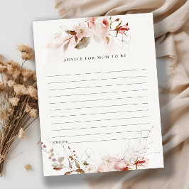 Dusky Fall Floral Advice para Chá de fraldas de Mã