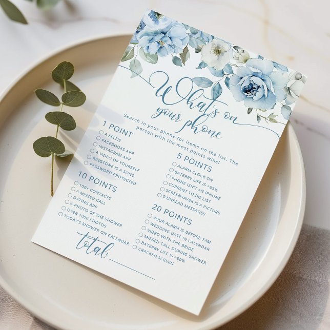 Dusty azul floral o que está no seu jogo de noivas (Criador carregado)