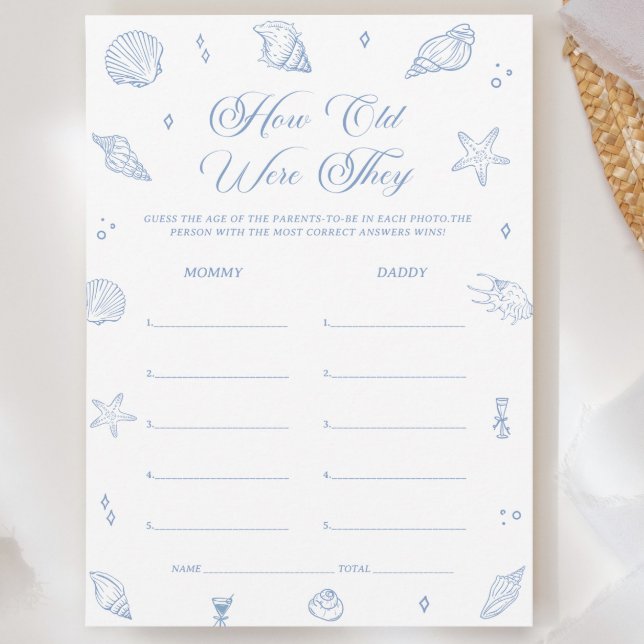 Dusty Beach Chá de fraldas Adivinha O Cartão De Jo (Criador carregado)