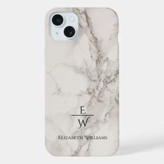 Dusty black and white marble glitter personalized 