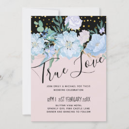 Dusty Blue Blush Pink Floral Orçamento