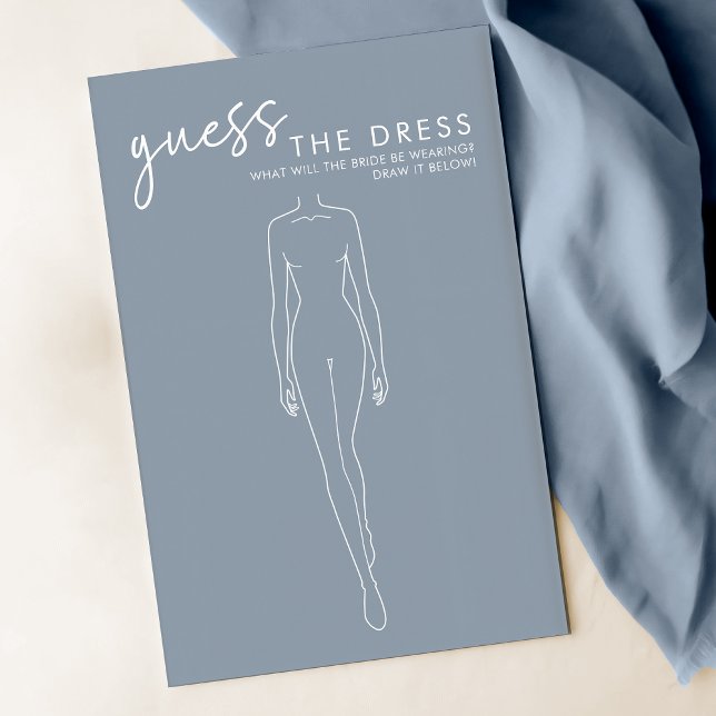 Dusty Blue Chá de panela Adivinha O Jogo Do Vestid (Criador carregado)