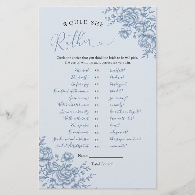 Dusty Blue Chinoiserie Bridal Ela Preferencialment (Frente)