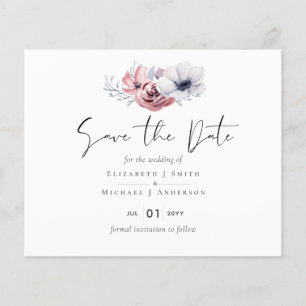 Dusty Blue Coral Floral Casamento Floral Orçament