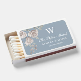 Dusty Blue e Rosa Floral Weding Favor