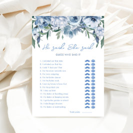 Dusty Blue Ele Disse Que Disse O Jogo Do Chá de pa