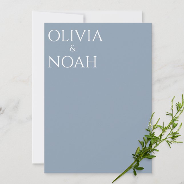 Dusty Blue Estamos com o Cartão de Anúncio (Criador carregado)