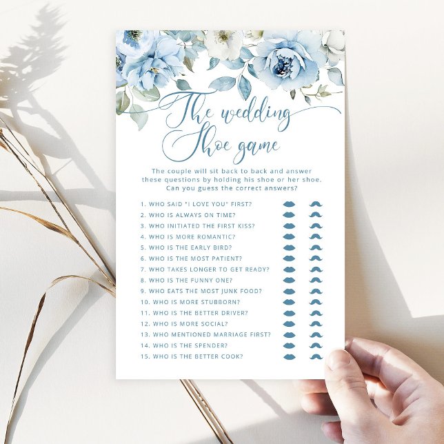 Dusty blue floral O jogo do calçado do casamento (Criador carregado)