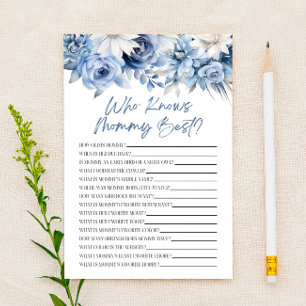 Dusty Blue Floral que conhece o jogo de Chá de fra