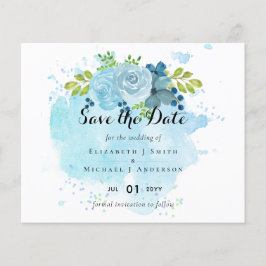 Dusty Blue Floral Trending Budget