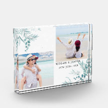 Dusty Blue Greenery Eucalyptus deixa casamento