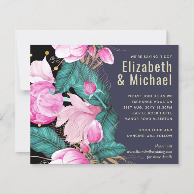 Dusty Blue Greenery - Stationery BUDGET (Frente)