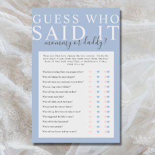 Dusty Blue Guess Que Disse O Jogo Do Chá de fralda