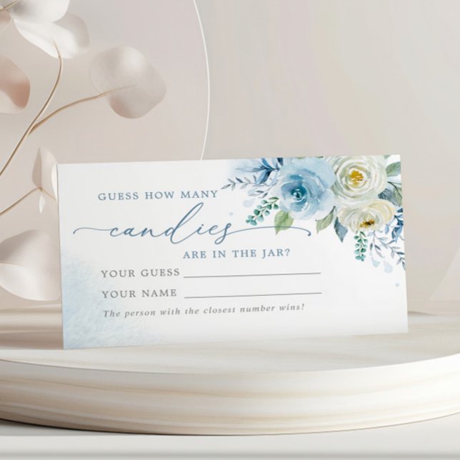 Dusty Blue Rosa Quantos Cartões de Jogo de Chá Can (Criador carregado)