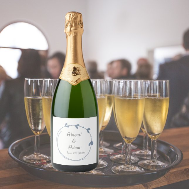 Dusty Blue Simple Heart Wreath (In Situ Wedding)