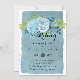 Dusty Blue Teal Weding Trending Budget