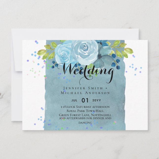 Dusty Blue Teal Weding Trending Budget (Frente)