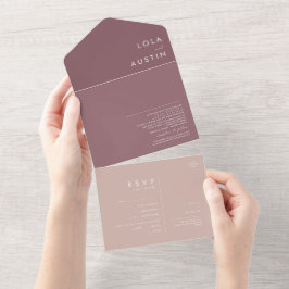 Dusty Boho | Rosa e selo e envio roxos