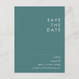 Dusty Boho | Verde Cartão de Save The Date