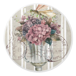 Dusty botanical artwork Stripes and stamps cute