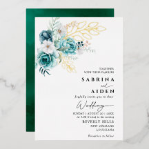 Dusty Emerald Greenery White Casamento Floral