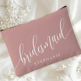 Dusty Rosa Bridesmaid Calliografia Moderna