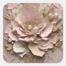 Dusty Rosa Floral - Adesivos